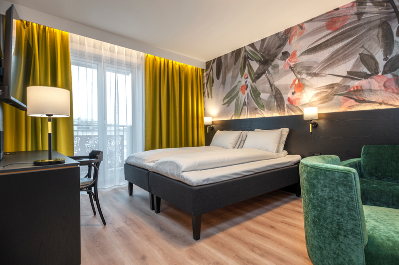 Guest room at Thon Hotel Panorama